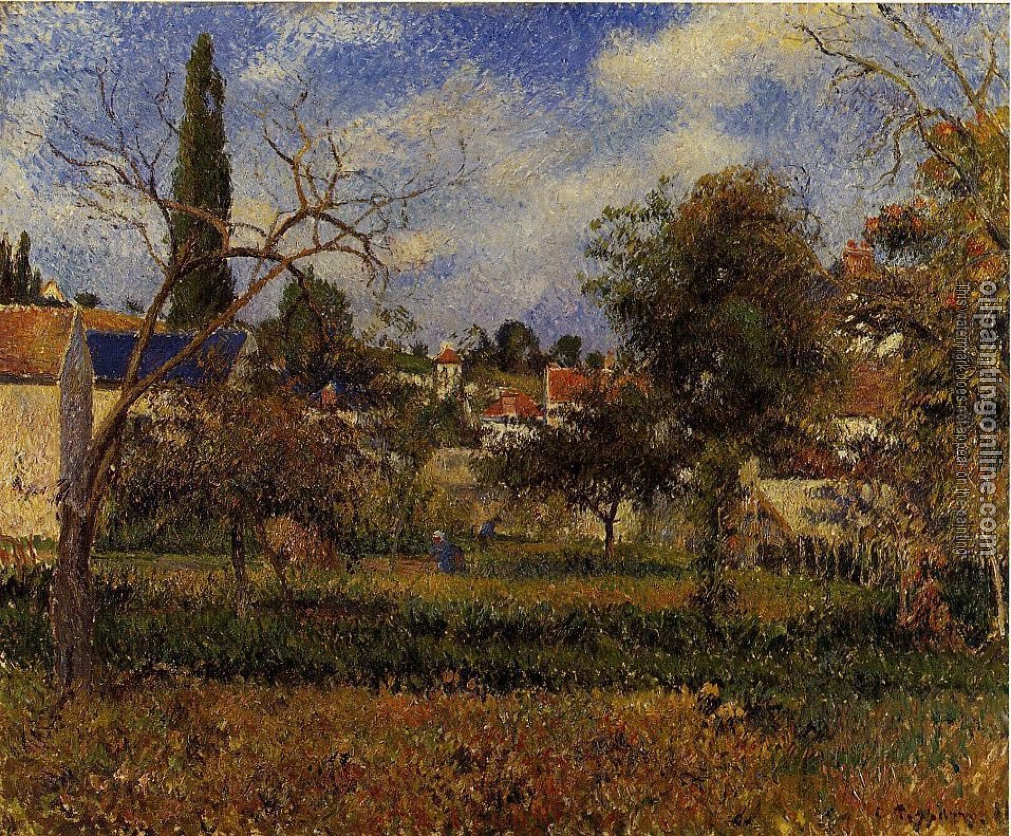 Pissarro, Camille - Kitchen Gardens, Pontoise